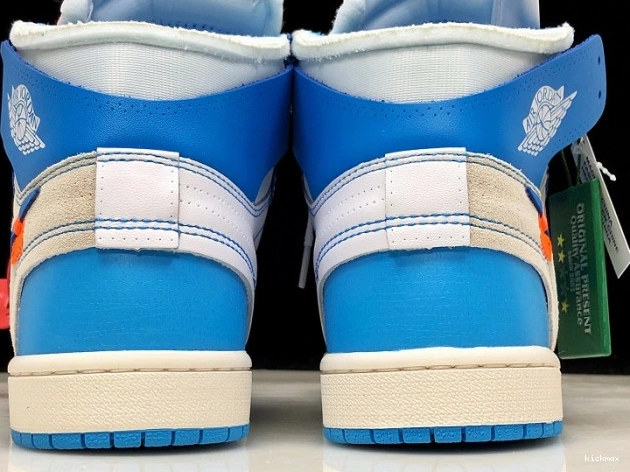 Rep AQ0818-148 UNC Air Blue 1 Off-White Jordan Powder 0726